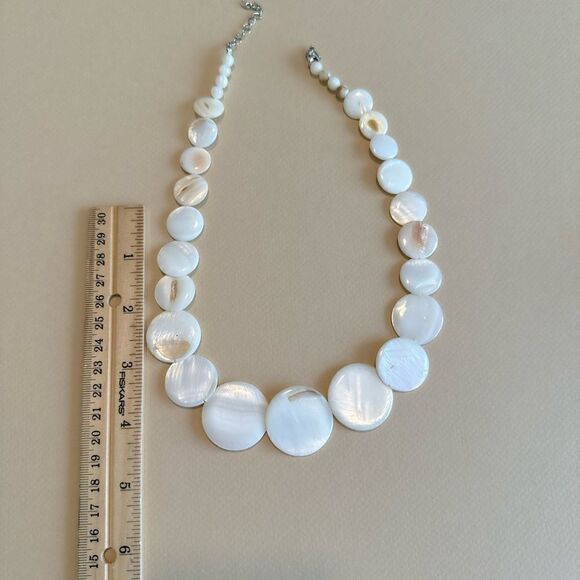Boho pearl necklace M781 - Picture 3 of 4